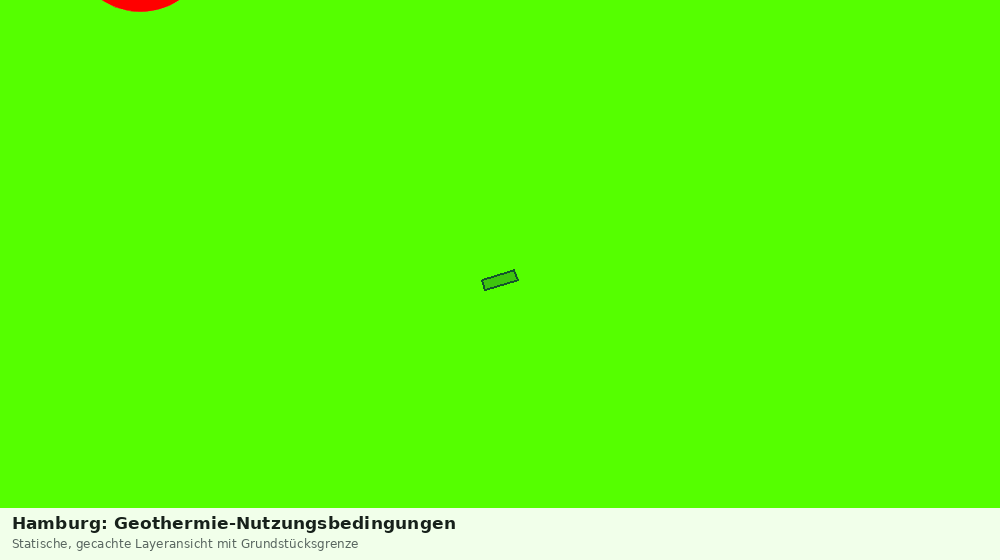 Statische Kartenansicht: Hamburg: Geothermie-Nutzungsbedingungen