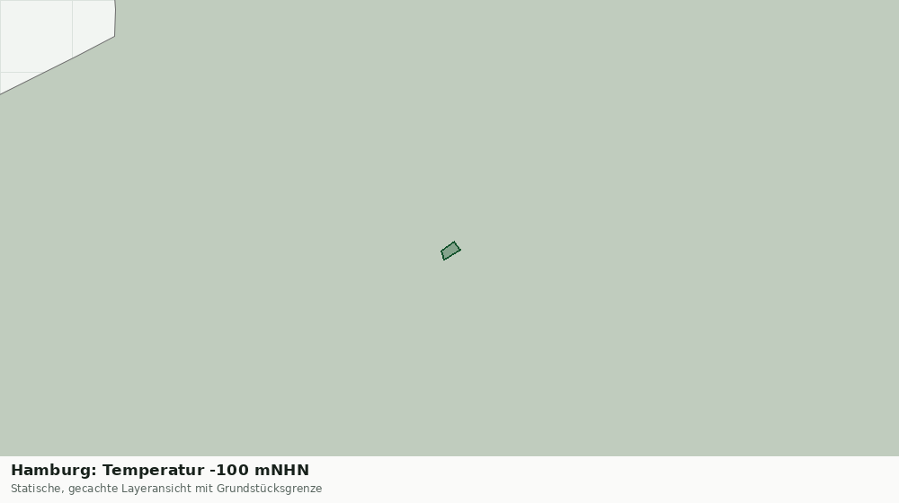 Statische Kartenansicht: Hamburg: Temperatur -100 mNHN