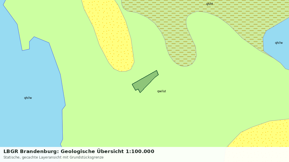 Statische Kartenansicht: LBGR Brandenburg: Geologische Übersicht 1:100.000