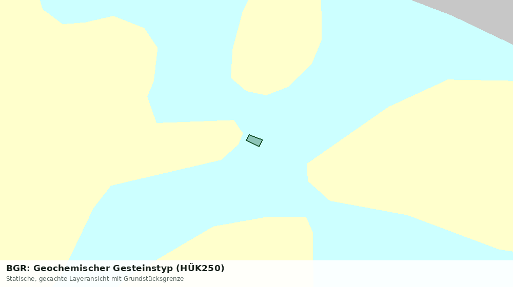 Statische Kartenansicht: BGR: Geochemischer Gesteinstyp (HÜK250)