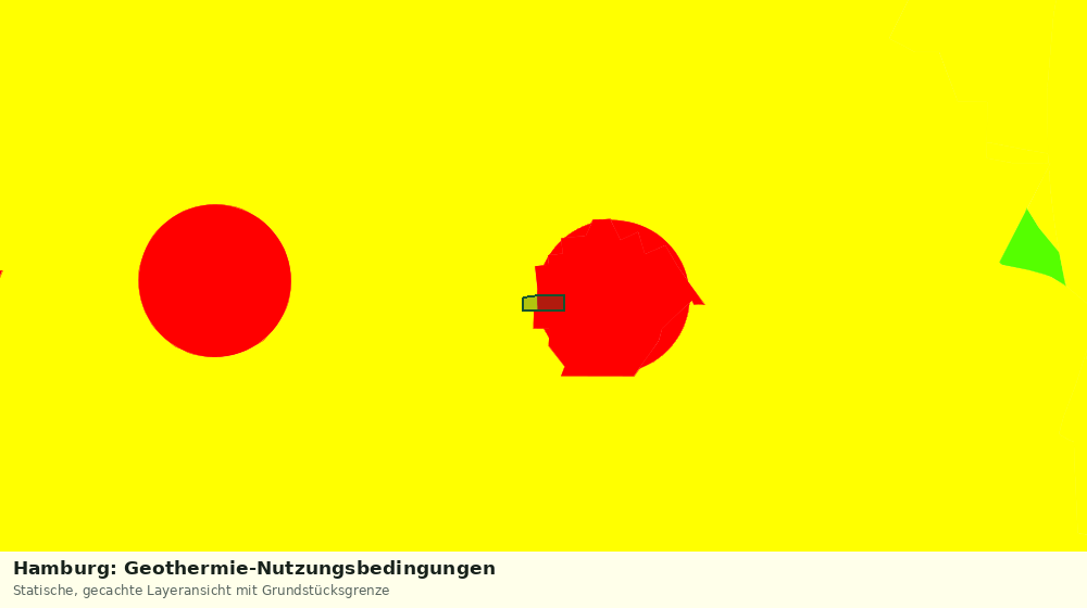 Statische Kartenansicht: Hamburg: Geothermie-Nutzungsbedingungen