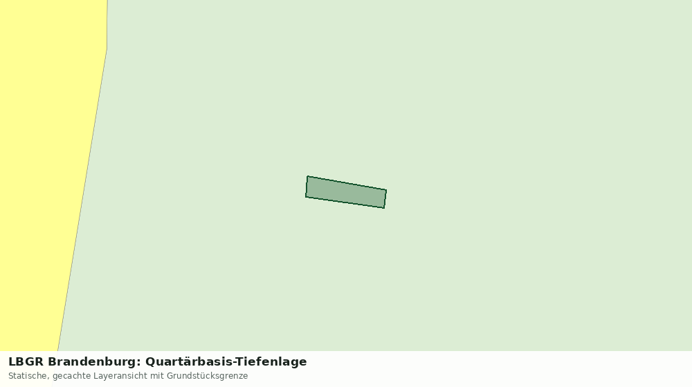 Statische Kartenansicht: LBGR Brandenburg: Quartärbasis-Tiefenlage