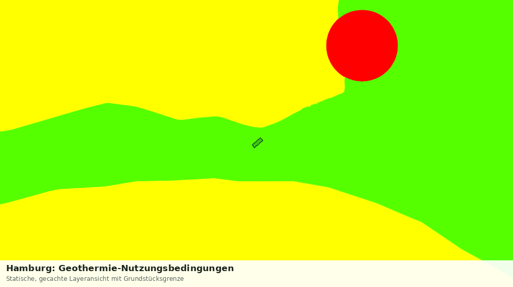 Statische Kartenansicht: Hamburg: Geothermie-Nutzungsbedingungen