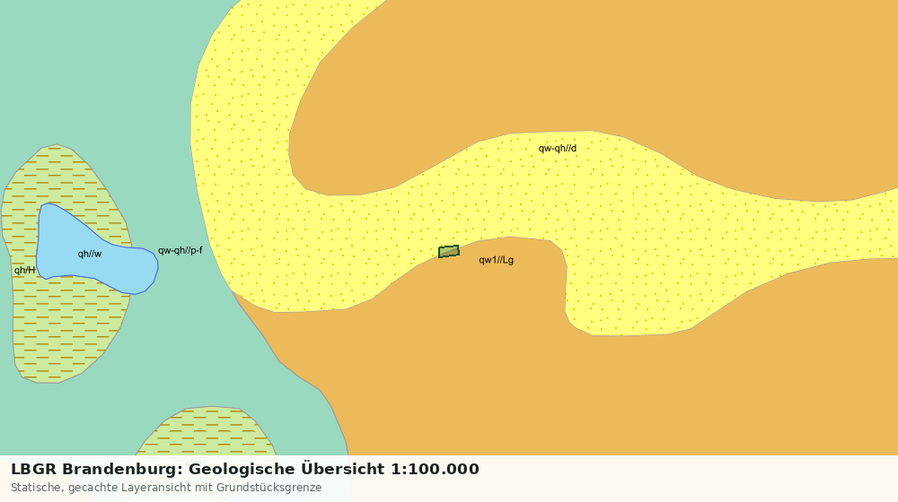 Statische Kartenansicht: LBGR Brandenburg: Geologische Übersicht 1:100.000