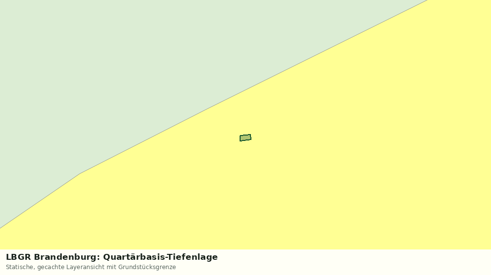 Statische Kartenansicht: LBGR Brandenburg: Quartärbasis-Tiefenlage