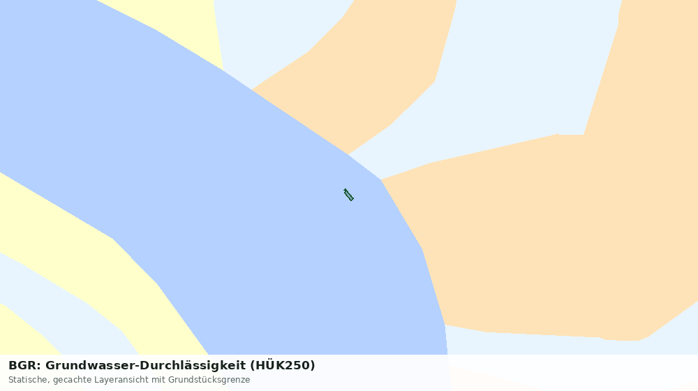 Statische Kartenansicht: BGR: Grundwasser-Durchlässigkeit (HÜK250)