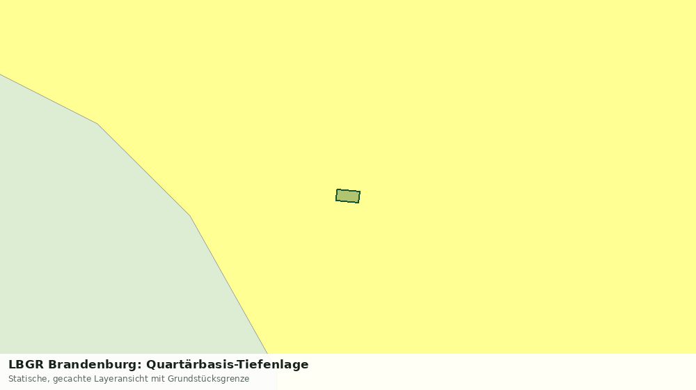 Statische Kartenansicht: LBGR Brandenburg: Quartärbasis-Tiefenlage