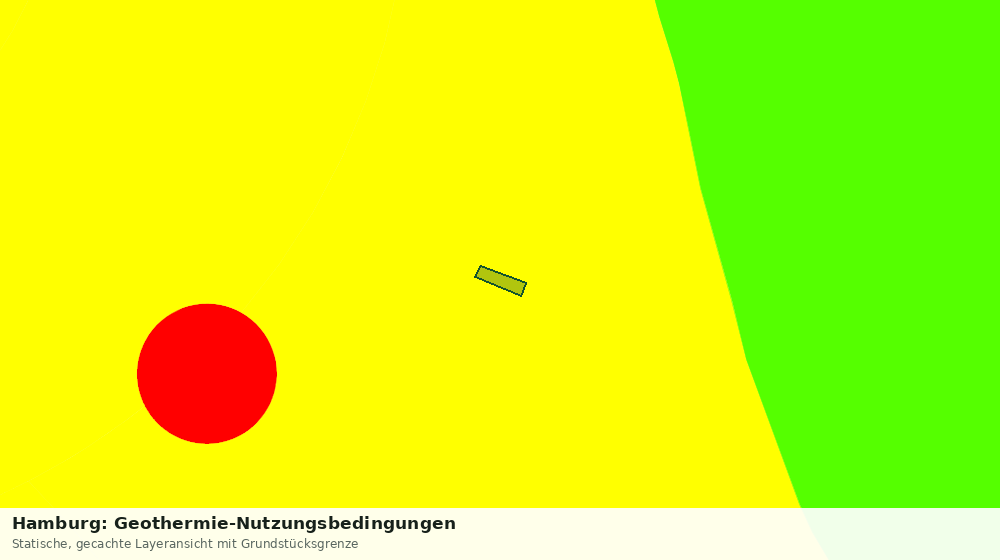 Statische Kartenansicht: Hamburg: Geothermie-Nutzungsbedingungen