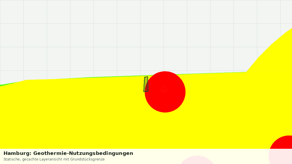 Statische Kartenansicht: Hamburg: Geothermie-Nutzungsbedingungen