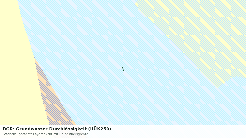 Statische Kartenansicht: BGR: Grundwasser-Durchlässigkeit (HÜK250)