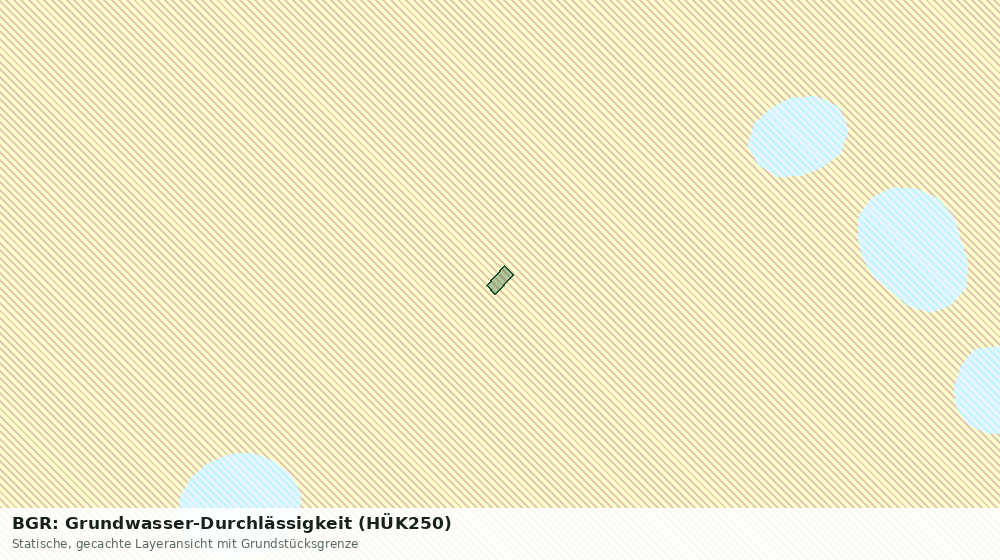 Statische Kartenansicht: BGR: Grundwasser-Durchlässigkeit (HÜK250)