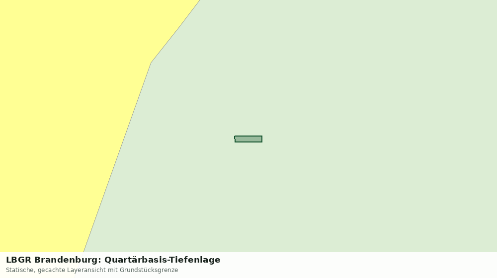 Statische Kartenansicht: LBGR Brandenburg: Quartärbasis-Tiefenlage