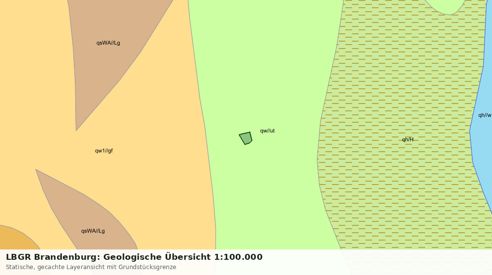 Statische Kartenansicht: LBGR Brandenburg: Geologische Übersicht 1:100.000