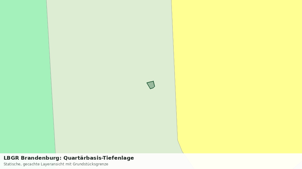 Statische Kartenansicht: LBGR Brandenburg: Quartärbasis-Tiefenlage