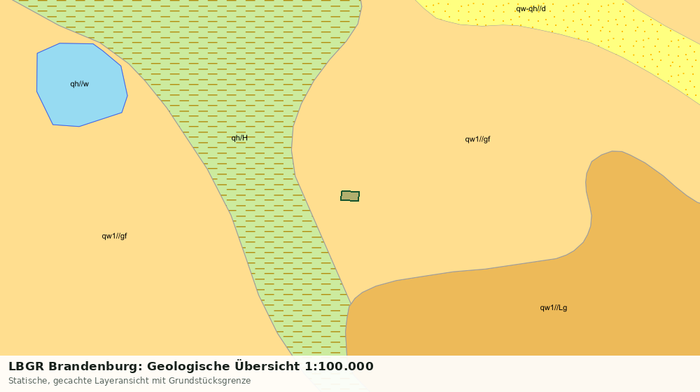 Statische Kartenansicht: LBGR Brandenburg: Geologische Übersicht 1:100.000