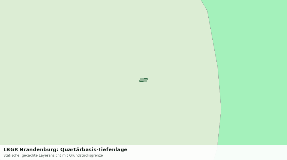 Statische Kartenansicht: LBGR Brandenburg: Quartärbasis-Tiefenlage