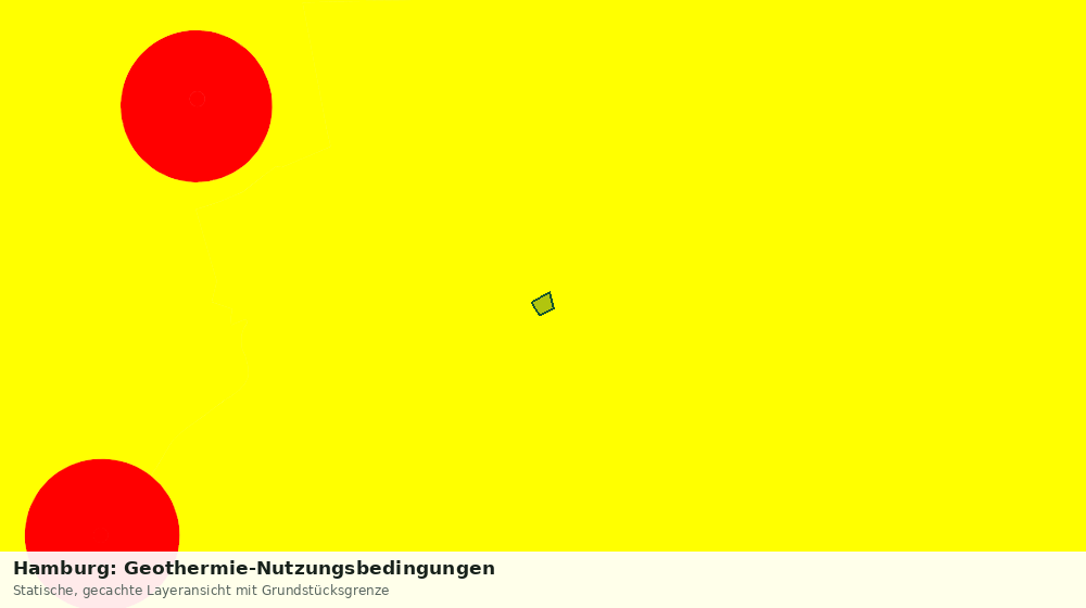 Statische Kartenansicht: Hamburg: Geothermie-Nutzungsbedingungen