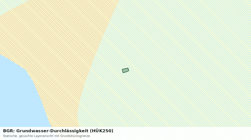 Statische Kartenansicht: BGR: Grundwasser-Durchlässigkeit (HÜK250)