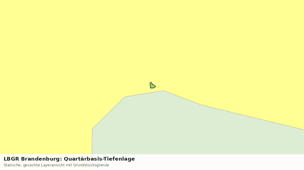 Statische Kartenansicht: LBGR Brandenburg: Quartärbasis-Tiefenlage