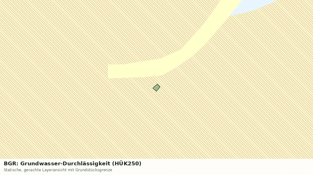 Statische Kartenansicht: BGR: Grundwasser-Durchlässigkeit (HÜK250)