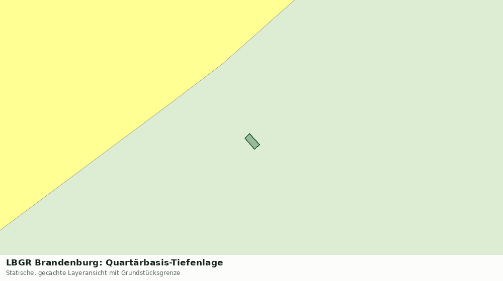 Statische Kartenansicht: LBGR Brandenburg: Quartärbasis-Tiefenlage