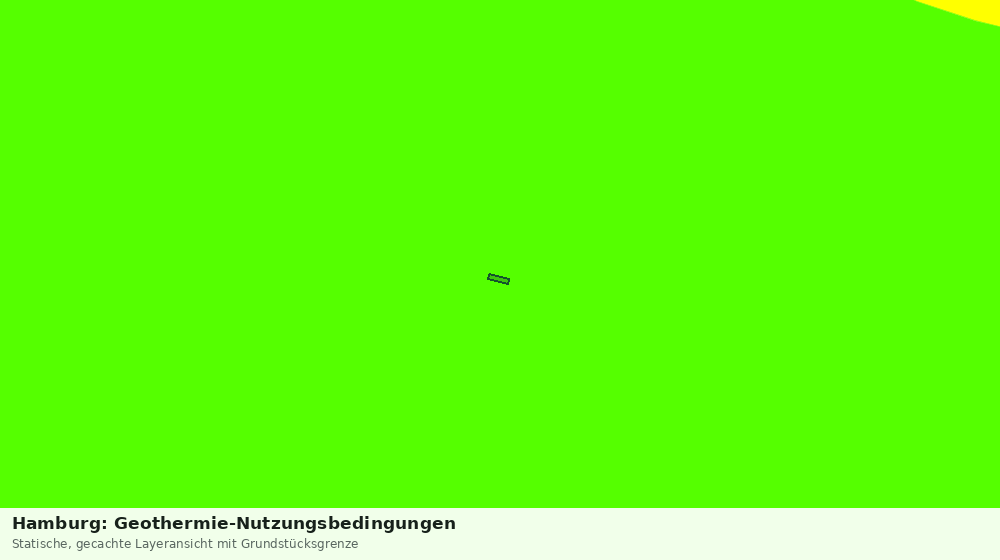 Statische Kartenansicht: Hamburg: Geothermie-Nutzungsbedingungen