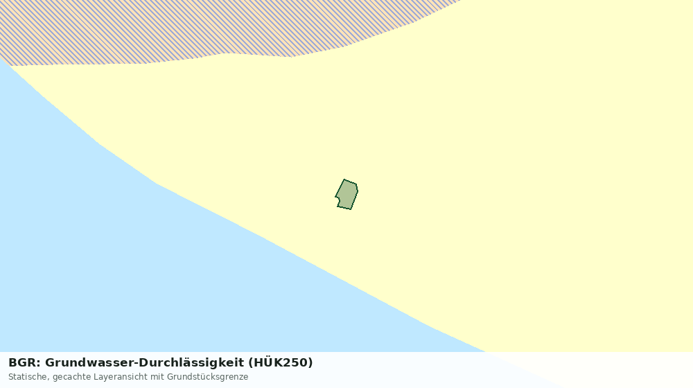 Statische Kartenansicht: BGR: Grundwasser-Durchlässigkeit (HÜK250)
