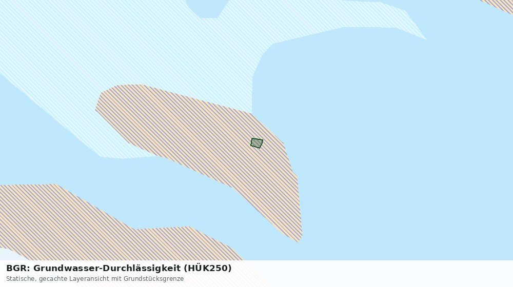 Statische Kartenansicht: BGR: Grundwasser-Durchlässigkeit (HÜK250)