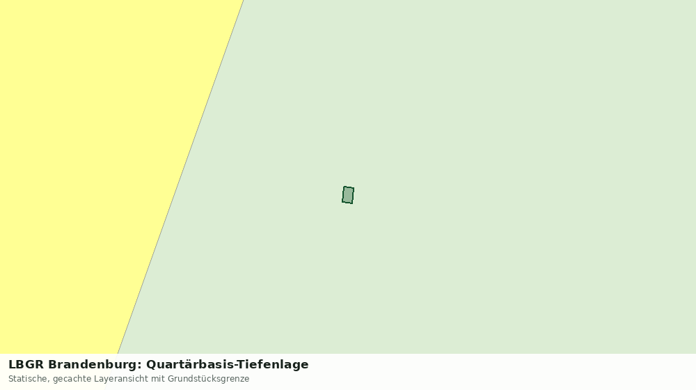 Statische Kartenansicht: LBGR Brandenburg: Quartärbasis-Tiefenlage