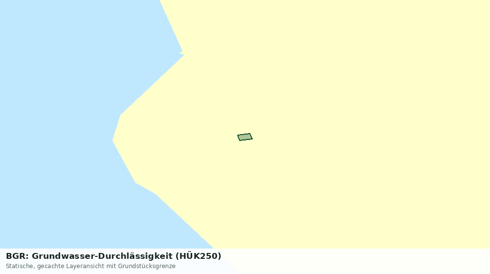 Statische Kartenansicht: BGR: Grundwasser-Durchlässigkeit (HÜK250)