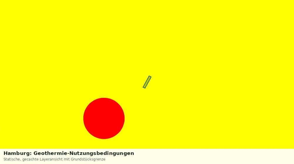 Statische Kartenansicht: Hamburg: Geothermie-Nutzungsbedingungen