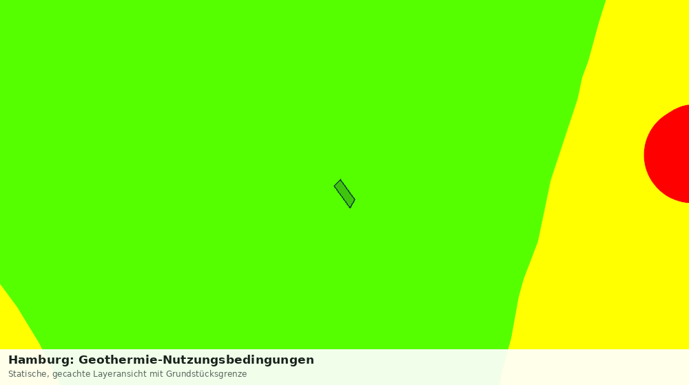 Statische Kartenansicht: Hamburg: Geothermie-Nutzungsbedingungen