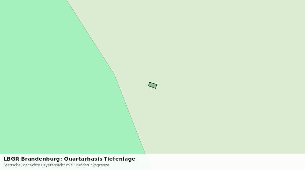 Statische Kartenansicht: LBGR Brandenburg: Quartärbasis-Tiefenlage