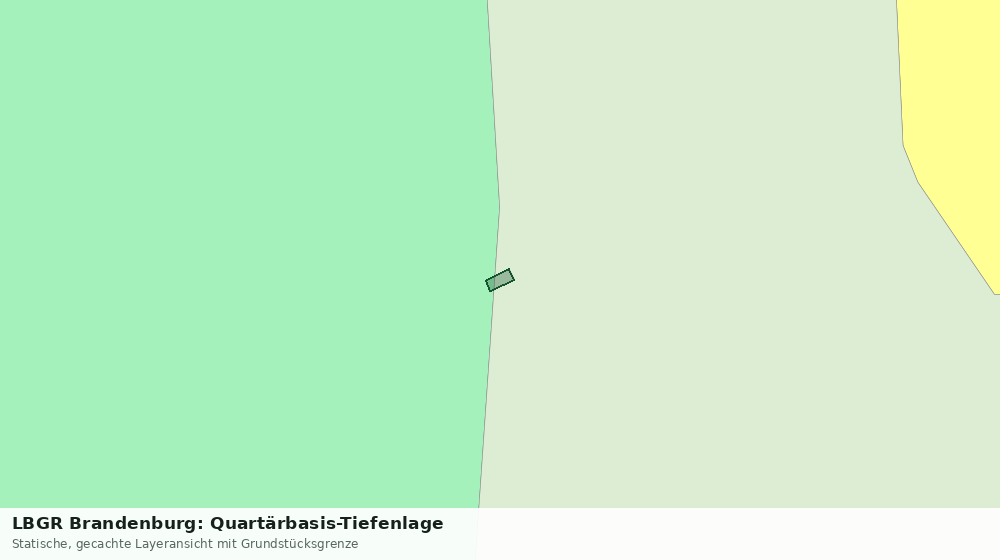 Statische Kartenansicht: LBGR Brandenburg: Quartärbasis-Tiefenlage