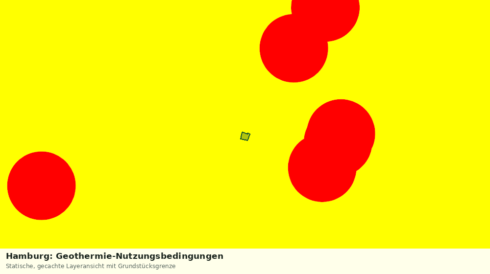 Statische Kartenansicht: Hamburg: Geothermie-Nutzungsbedingungen