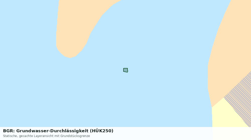 Statische Kartenansicht: BGR: Grundwasser-Durchlässigkeit (HÜK250)