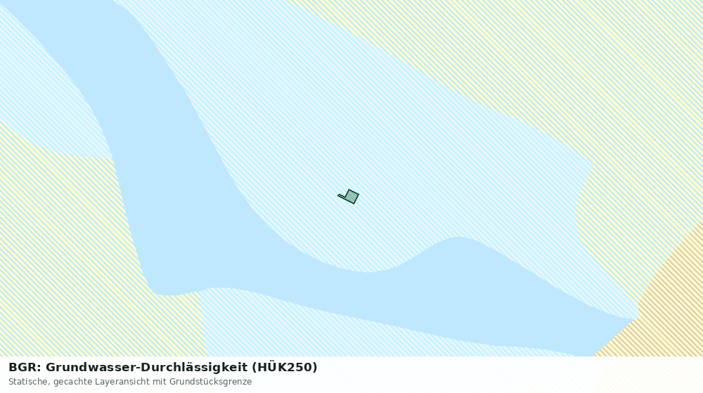 Statische Kartenansicht: BGR: Grundwasser-Durchlässigkeit (HÜK250)