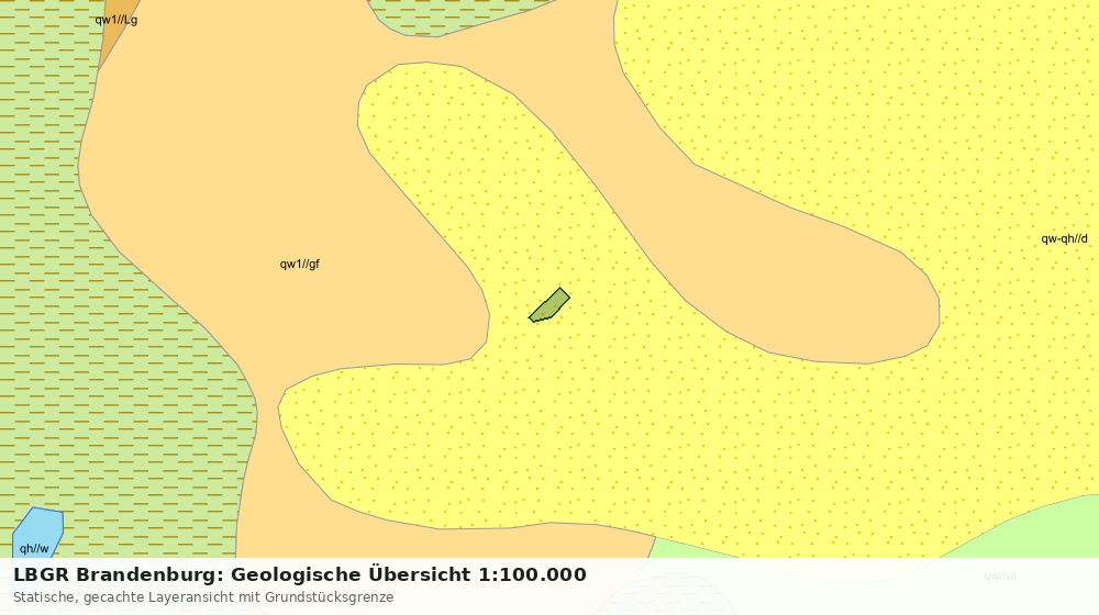 Statische Kartenansicht: LBGR Brandenburg: Geologische Übersicht 1:100.000