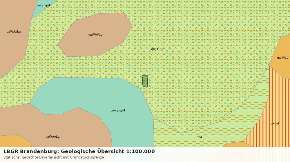 Statische Kartenansicht: LBGR Brandenburg: Geologische Übersicht 1:100.000