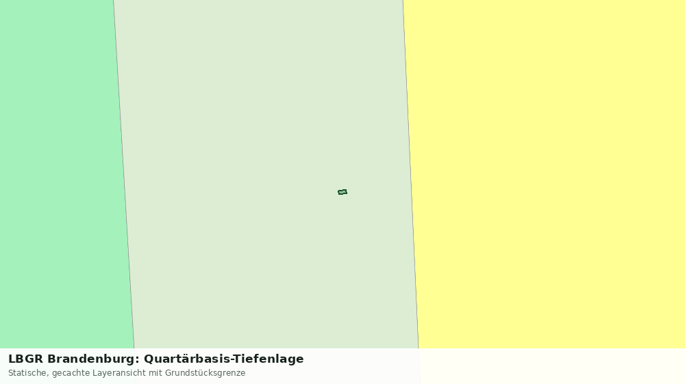 Statische Kartenansicht: LBGR Brandenburg: Quartärbasis-Tiefenlage