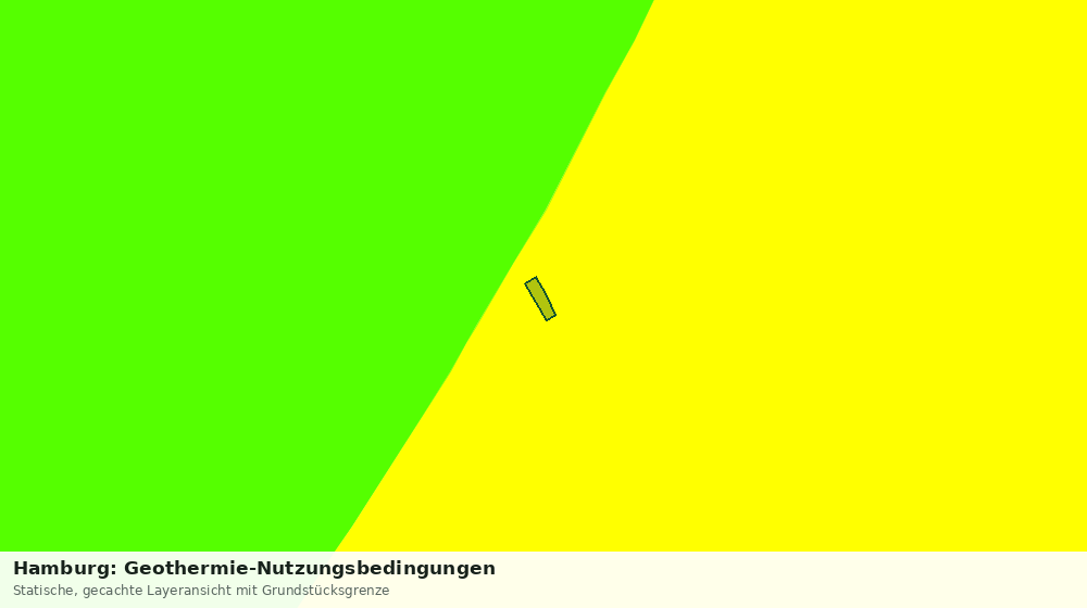 Statische Kartenansicht: Hamburg: Geothermie-Nutzungsbedingungen