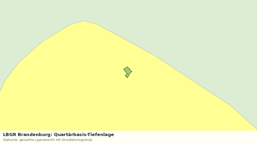 Statische Kartenansicht: LBGR Brandenburg: Quartärbasis-Tiefenlage