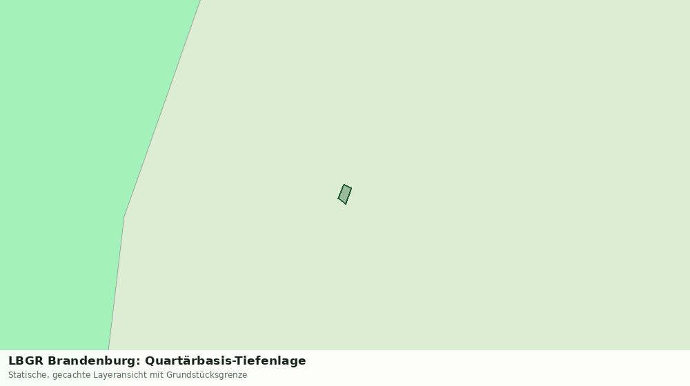 Statische Kartenansicht: LBGR Brandenburg: Quartärbasis-Tiefenlage