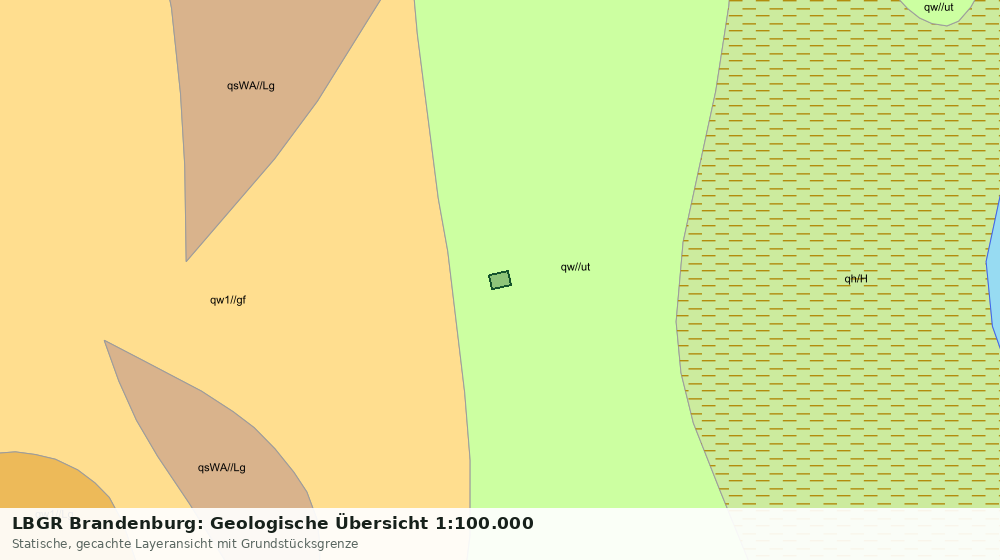 Statische Kartenansicht: LBGR Brandenburg: Geologische Übersicht 1:100.000