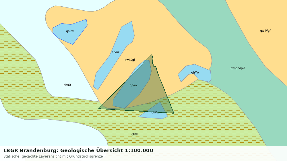 Statische Kartenansicht: LBGR Brandenburg: Geologische Übersicht 1:100.000