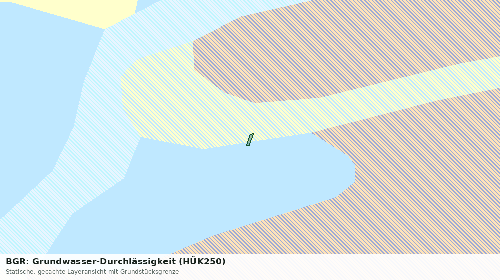 Statische Kartenansicht: BGR: Grundwasser-Durchlässigkeit (HÜK250)