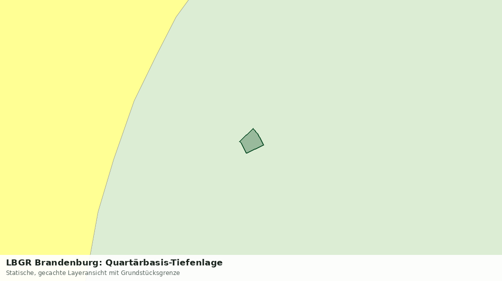 Statische Kartenansicht: LBGR Brandenburg: Quartärbasis-Tiefenlage