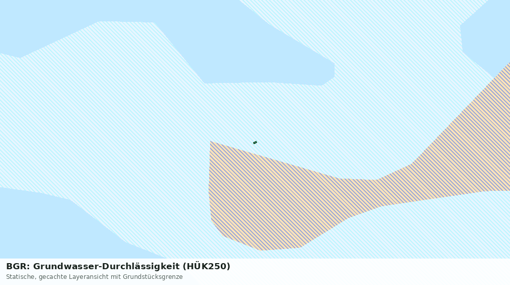 Statische Kartenansicht: BGR: Grundwasser-Durchlässigkeit (HÜK250)