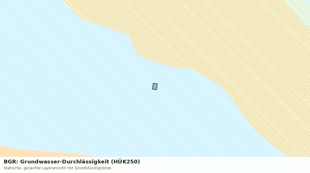 Statische Kartenansicht: BGR: Grundwasser-Durchlässigkeit (HÜK250)