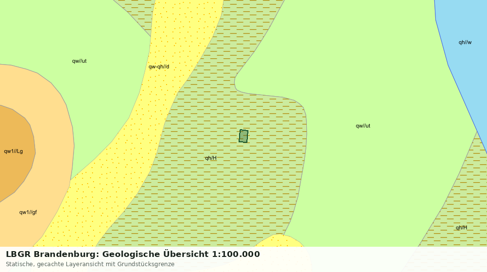 Statische Kartenansicht: LBGR Brandenburg: Geologische Übersicht 1:100.000
